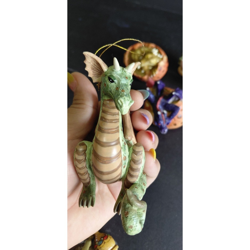 Mythical Creatures collectible fantasy Decor dragon & hatchling resin figurines - Picture 11 of 16